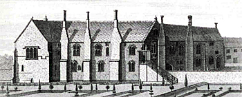 Chicksands Priory about 1730 by N and S Buck